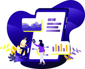 Vector illustration of people working