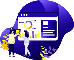 Vector illustration of people working